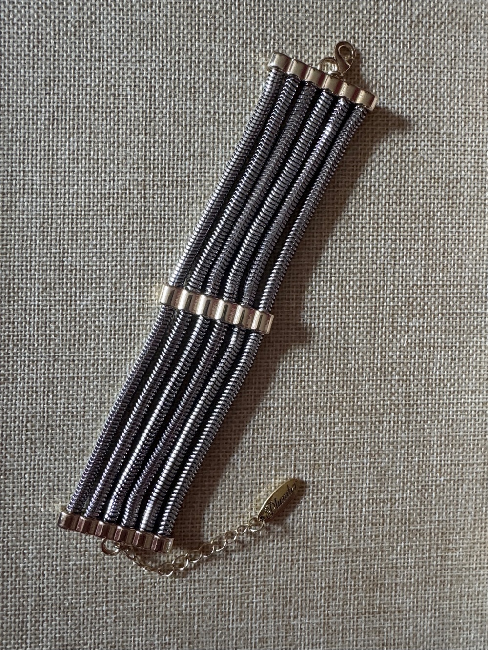 Plunder Multi-Strand Silver and Gold Bracelet